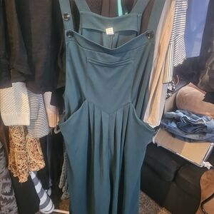 HALARA Deep Teal Pinafore Jumper